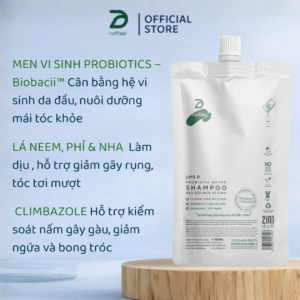 Dầu Gội Xả Men Vi Sinh 3In1 Nattime pH5 Probiotic Detox